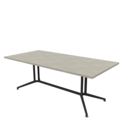 Quadrifoglio Konferenztisch X2, Breite x Tiefe 2100 x 1000 mm, Platte Beton