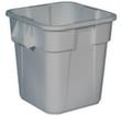 Rubbermaid Eckiger Wertstoffcontainer, 106 l, grau