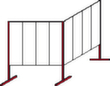 Kappes Loch-/Schlitzplatten-Trennwand RasterPlan® als Doppelfeld 90° Technische Zeichnung 1 S