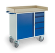 Rollcart Tisch- und Schrankwagen mit Schrank und Schubladen