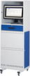 RAU Mobiler PC-Schrank Slim Line, RAL7035 Lichtgrau/RAL5010 Enzianblau