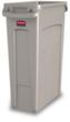 Rubbermaid Wertstoffsammler Slim Jim® mit Lüftungskanälen, 87 l, beige