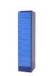 Thurmetall Elektro-Fächerschrank MINI, Ausführung FR, taubenblau/hellblau