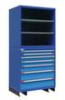 Thurmetall Modulares Schranksystem Modul 1, 7 Schublade(n), taubenblau/hellblau