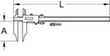 KS Tools Werkstatt-Messschieber ohne Spitzen Standard 6 S