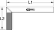 KS Tools Schreinerwinkel mit Aluminiumzunge Standard 5 S