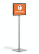 Durable Infoständer INFO STAND BASIC, Höhe x Breite x Tiefe 1402 x 323 x 305 mm Milieu 5 S