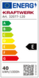 KRAFTWERK® LED-Unterbauleuchte 40 W Technische Zeichnung 1 S