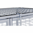 Sicherheitsrollbehälter mit Doppel-Flügeltür, Traglast 500 kg, Länge x Breite 1200 x 800 mm Standard 3 S