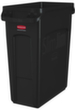 Rubbermaid Wertstoffsammler Slim Jim® mit Lüftungskanälen, 60 l, schwarz