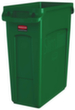 Rubbermaid Wertstoffsammler Slim Jim® mit Lüftungskanälen, 60 l, grün