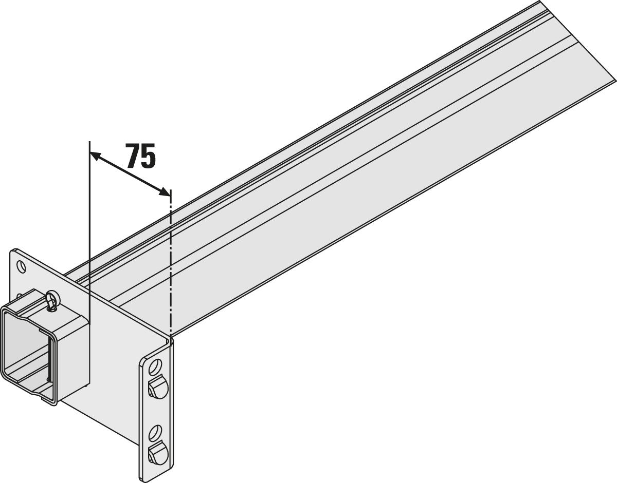 Durchschubsicherung für Palettenregal Standard 1 ZOOM