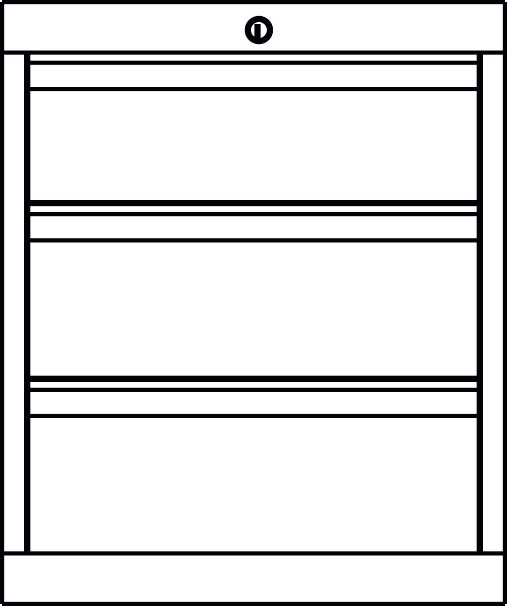 PAVOY Schubladenschrank Basis Plus Standard 3 ZOOM