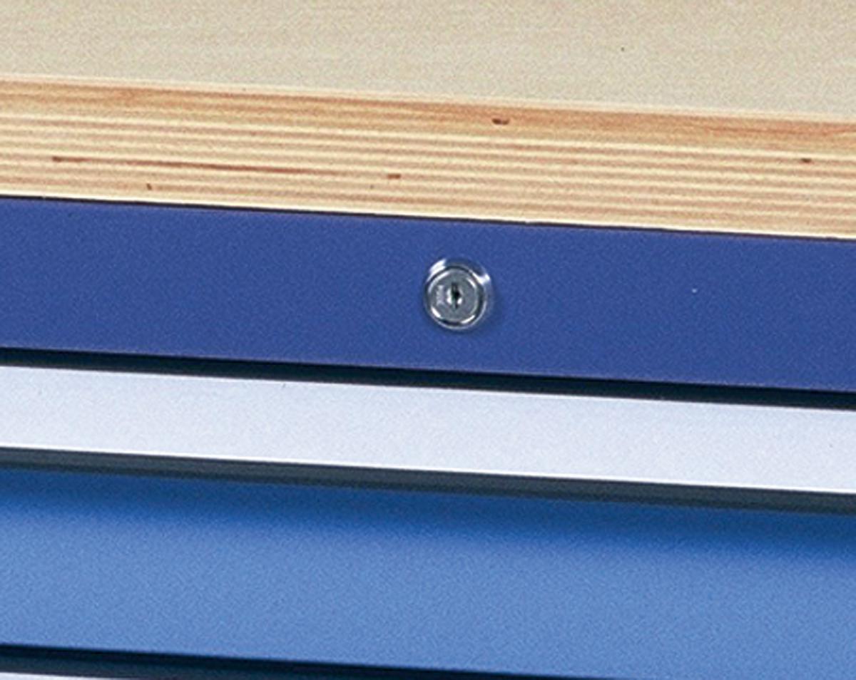 Thurmetall Werkbank, 2 Schubladen, 2 Schränke Detail 1 ZOOM