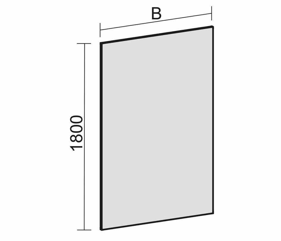 Gera Trennwand Pro verschiedene Module Technische Zeichnung 4 ZOOM