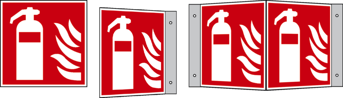 Langnachleuchtendes Brandschutzschild