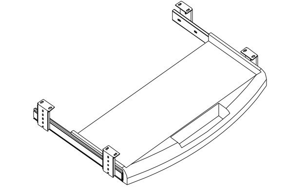 Nowy Styl Tastatur- und Mausablage E10 Standard 1 ZOOM