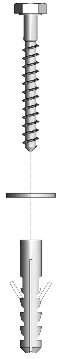 hofe Bodenverankerungsset für Steckregal Standard 1 ZOOM