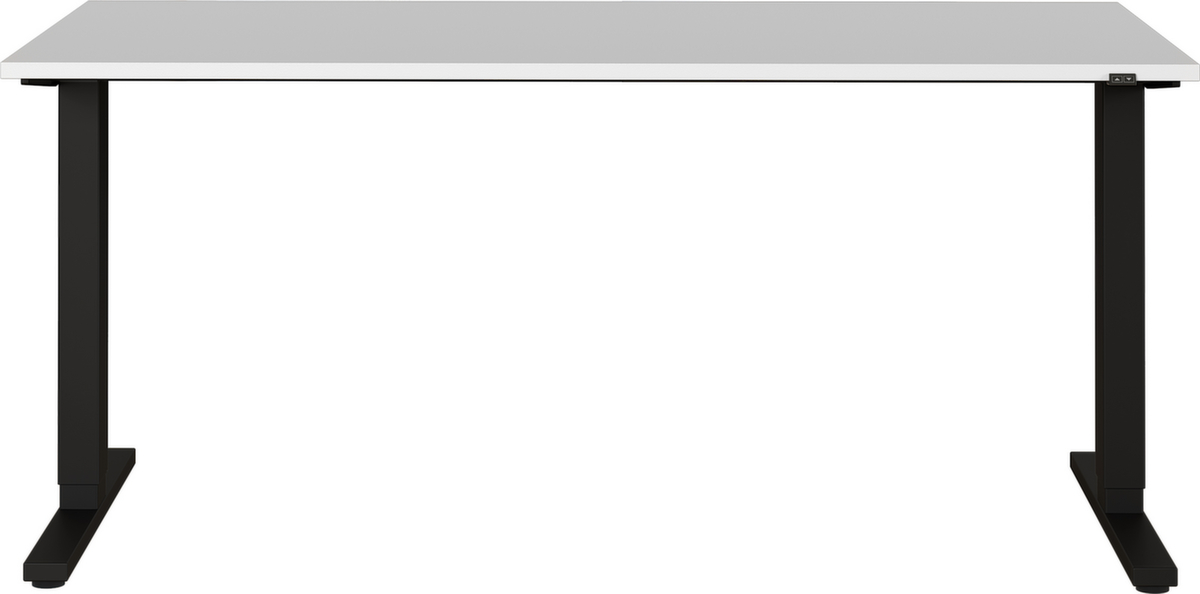 Elektrisch höhenverstellbarer Schreibtisch mit T-Fußgestell