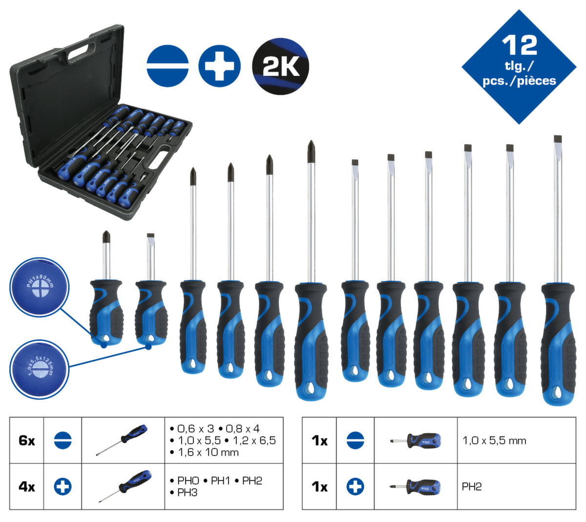 Brilliant Tools Schraubendreher-Satz Standard 2 ZOOM