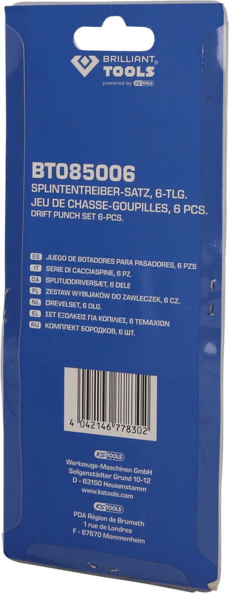 Brilliant Tools Splintentreiber-Satz Standard 8 ZOOM