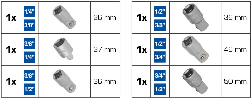 Brilliant Tools Adapter-Satz Standard 10 ZOOM