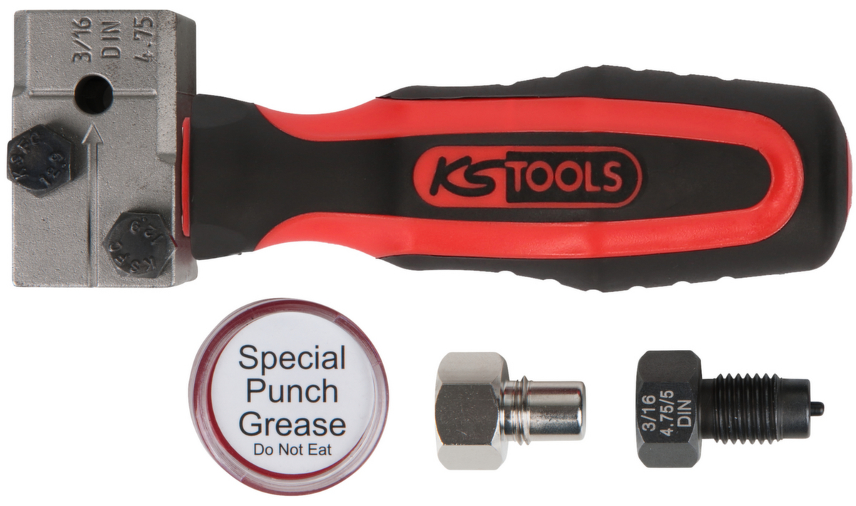 KS Tools FLAREFIXeco 4,75 mm Universal-Bremsleitungs-Bördelgerät-Satz Standard 2 ZOOM