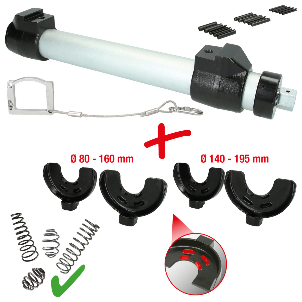 KS Tools Universal Federspanner-Satz Standard 2 ZOOM