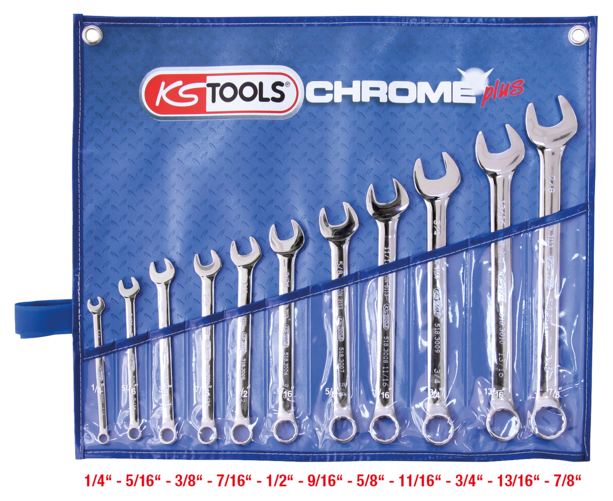 KS Tools CHROMEplus Ringmaulschlüssel-Satz Standard 2 ZOOM