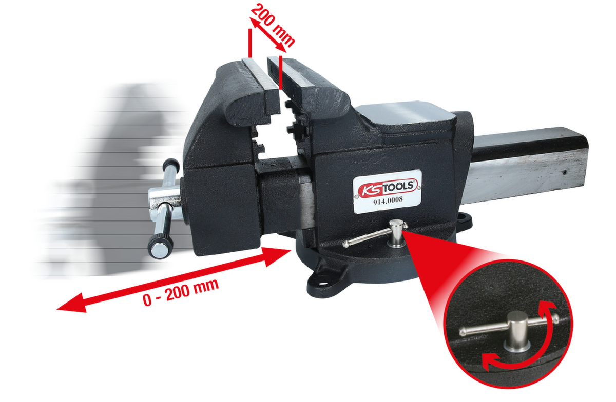 KS Tools Parallel-Schraubstock