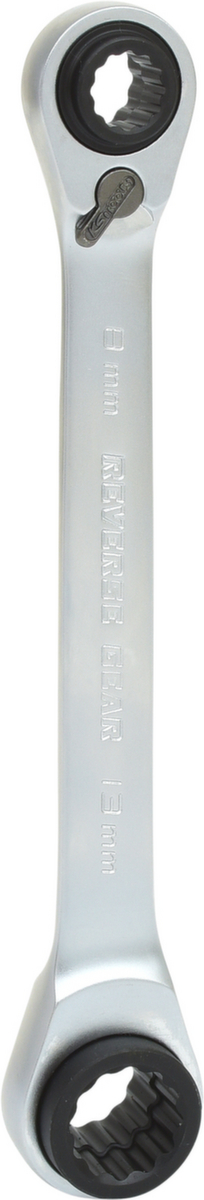 KS Tools 4 in 1 GEARplus umschaltbar Doppel-Ratschenringschlüssel Standard 3 ZOOM