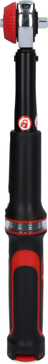 KS Tools 1/4" ERGOTORQUE®precision Ratschen-Drehmomentschlüssel Drehknopf Standard 3 ZOOM