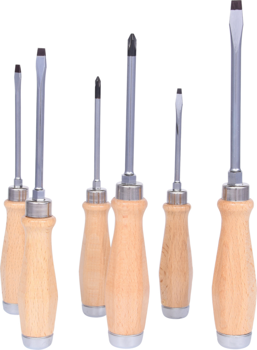 KS Tools ERGOTORQUE WOODmax Schlag-Schraubendreher-Satz Standard 4 ZOOM