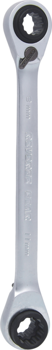 KS Tools 4 in 1 GEARplus® Doppel-Ratschenringschlüssel Standard 4 ZOOM