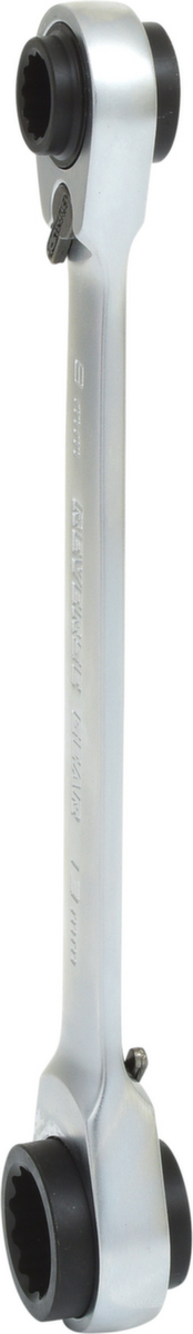 KS Tools 4 in 1 GEARplus umschaltbar Doppel-Ratschenringschlüssel Standard 4 ZOOM