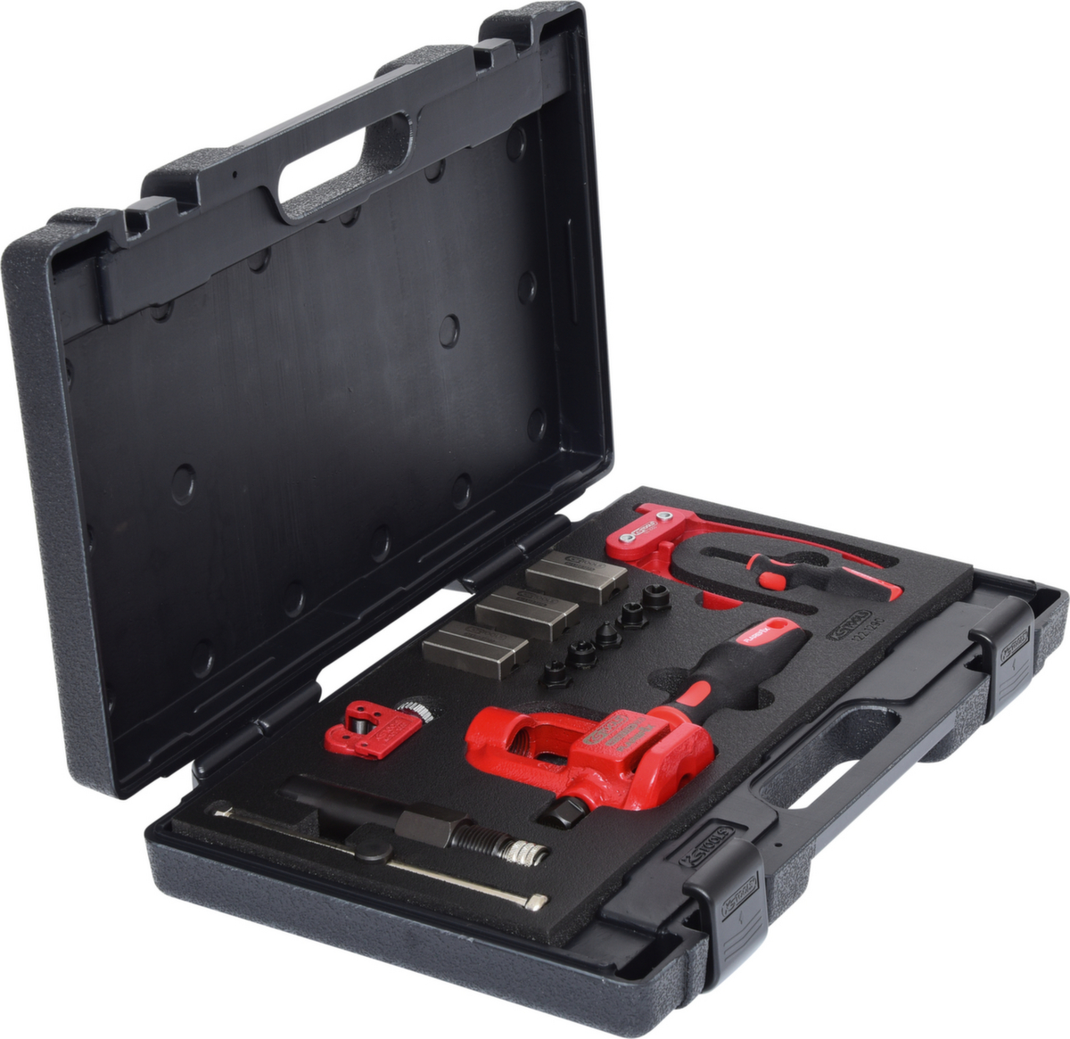 KS Tools FLAREFIX 1 Universal-Bremsleitungs-Bördelgerät-Satz mit Hydraulik-Spindel Standard 5 ZOOM