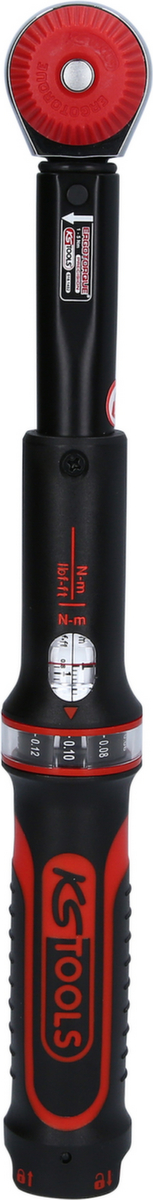 KS Tools 1/4" ERGOTORQUE®precision Ratschen-Drehmomentschlüssel Drehknopf Standard 7 ZOOM