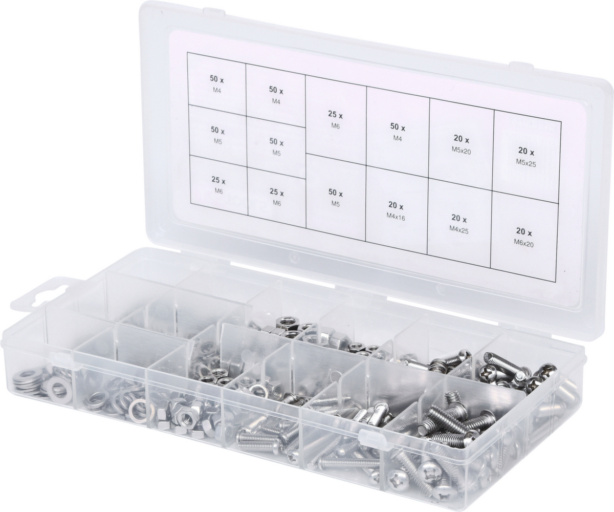 KS Tools Sortiment Linsenkopf-Maschinenschrauben Standard 4 ZOOM