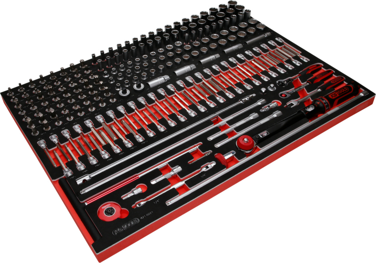 KS Tools 3/8" Steckschlüssel-Satz in Schaumstoffeinlage Standard 3 ZOOM