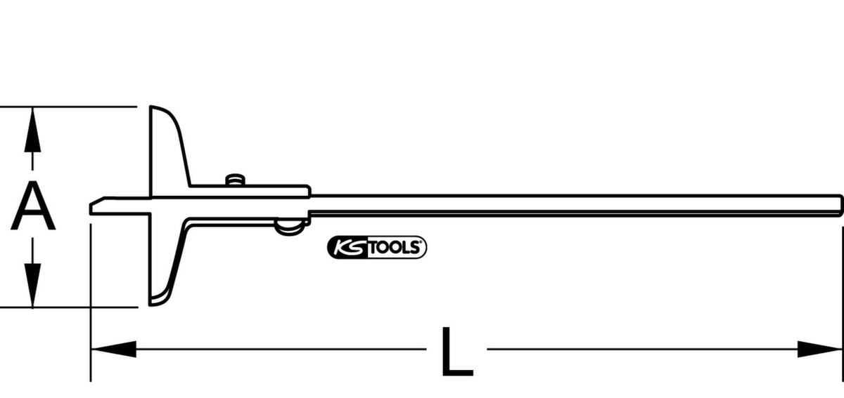 KS Tools Tiefenmessschieber Standard 5 ZOOM