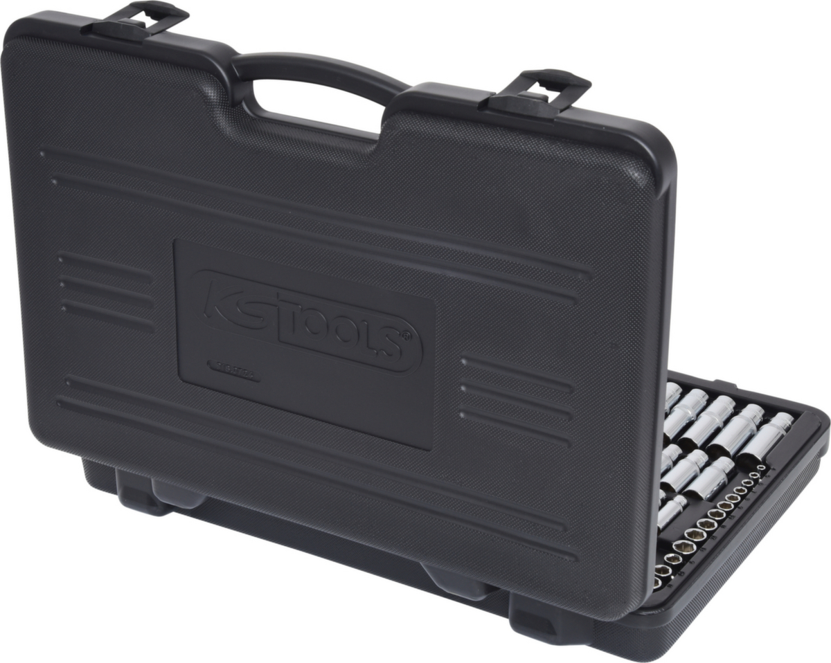 KS Tools 1/4"+3/8"+1/2" CHROMEplus Steckschlüssel-Satz Standard 4 ZOOM