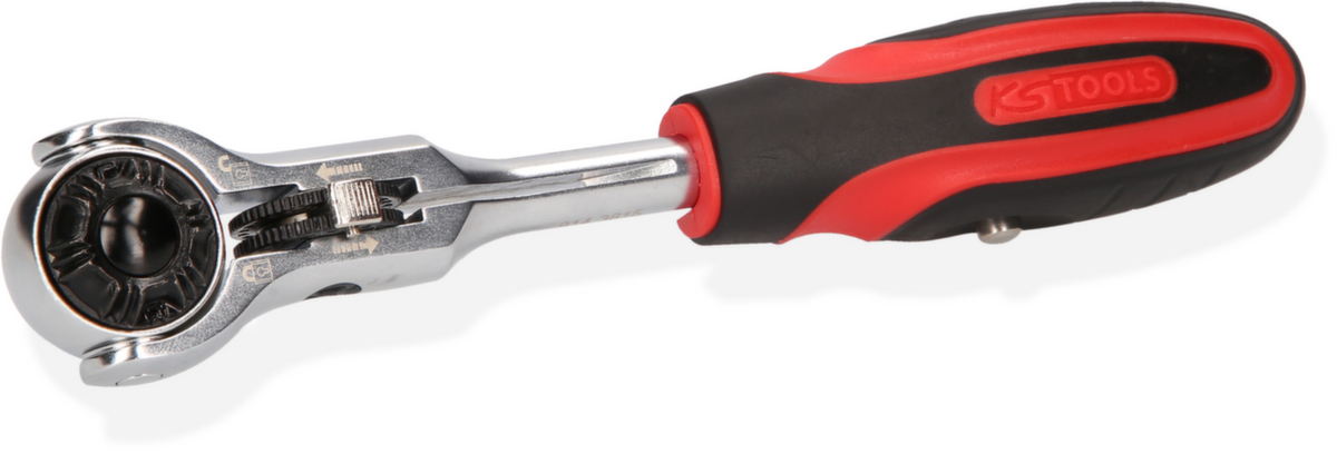 KS Tools 1/4" MODIFIX Mini-T-Griff-Schwenkkopf-Knarre Standard 5 ZOOM