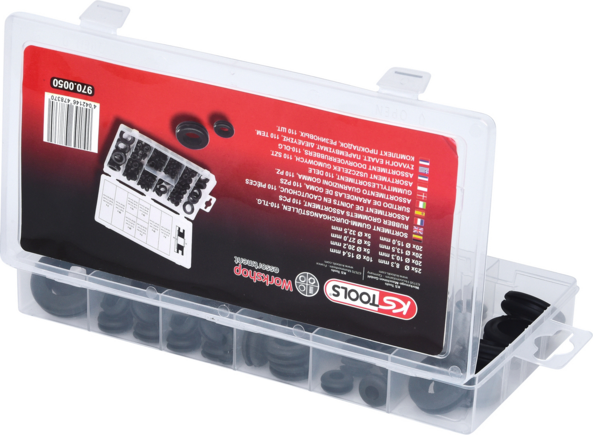 KS Tools Sortiment Gummi-Durchgangstüllen Standard 6 ZOOM