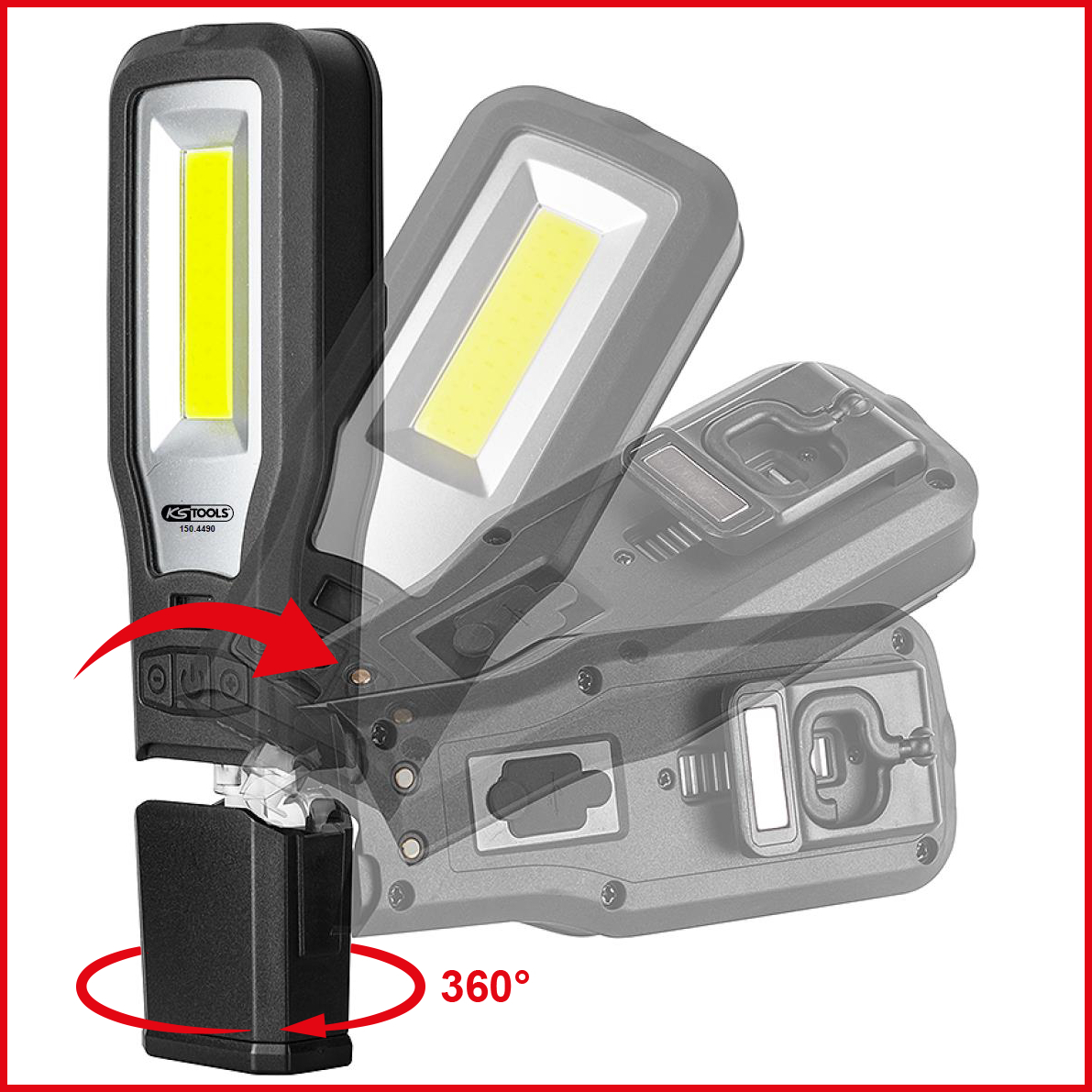 KS Tools Mobile Werkstatt-Handlampe Standard 6 ZOOM