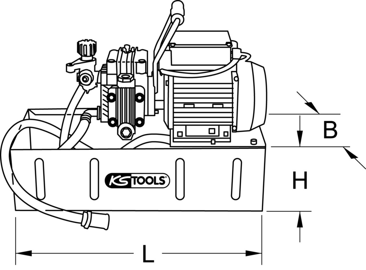 KS Tools Elektrische Druck-Prüfpumpe Standard 8 ZOOM