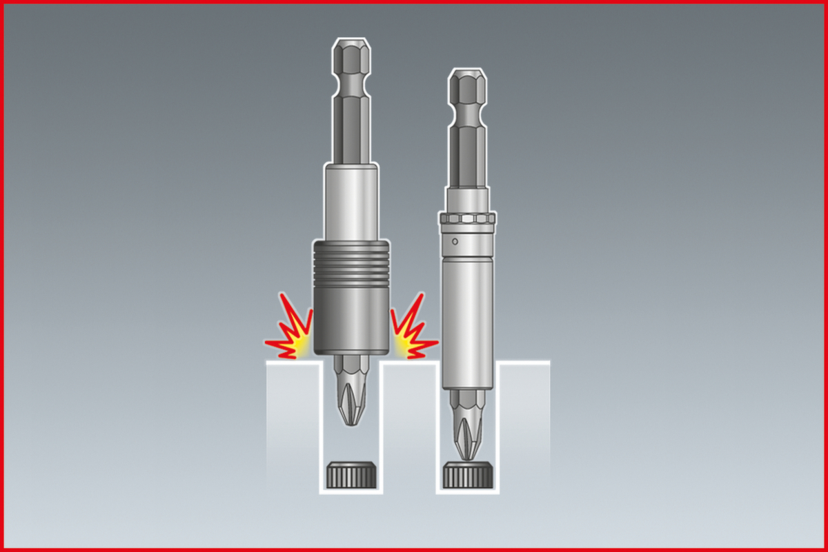 KS Tools 1/4"+3/8"+1/2"+3/4" CHROMEplus Vergrößerungs- und Reduzieradapter-Satz Standard 8 ZOOM