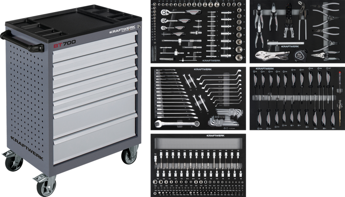 KRAFTWERK® Werkstattwagen BT700 Standard 1 ZOOM