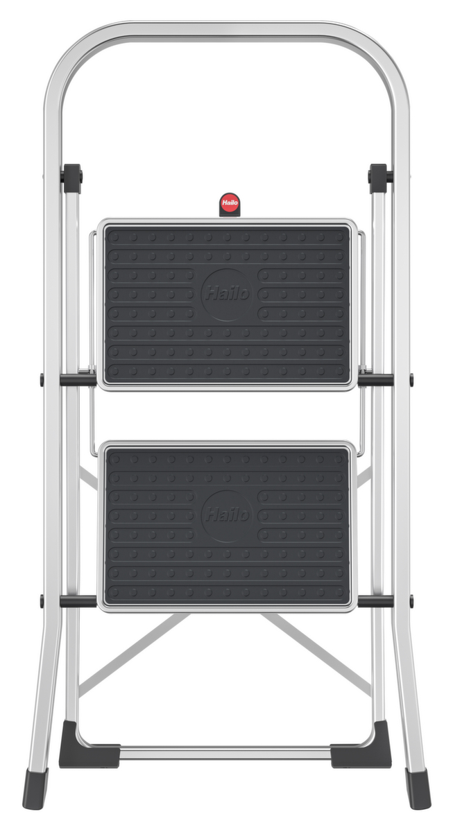 Hailo Klapptritt mit Sicherheitsbügel, Podesthöhe 460 mm, silbergrau Detail 1 ZOOM