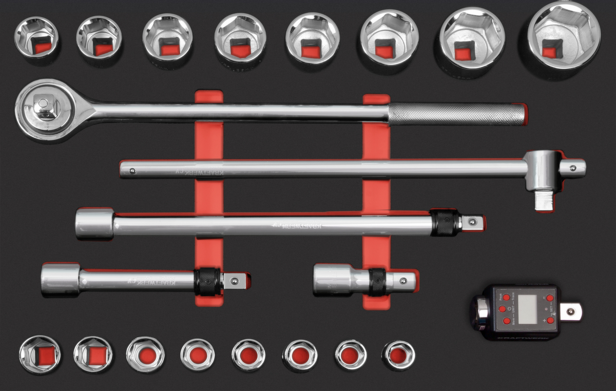 KRAFTWERK® PRO LINE EVA 3/4" Steckschlüssel-Einlage 60x40 cm 21-tlg. Standard 1 ZOOM