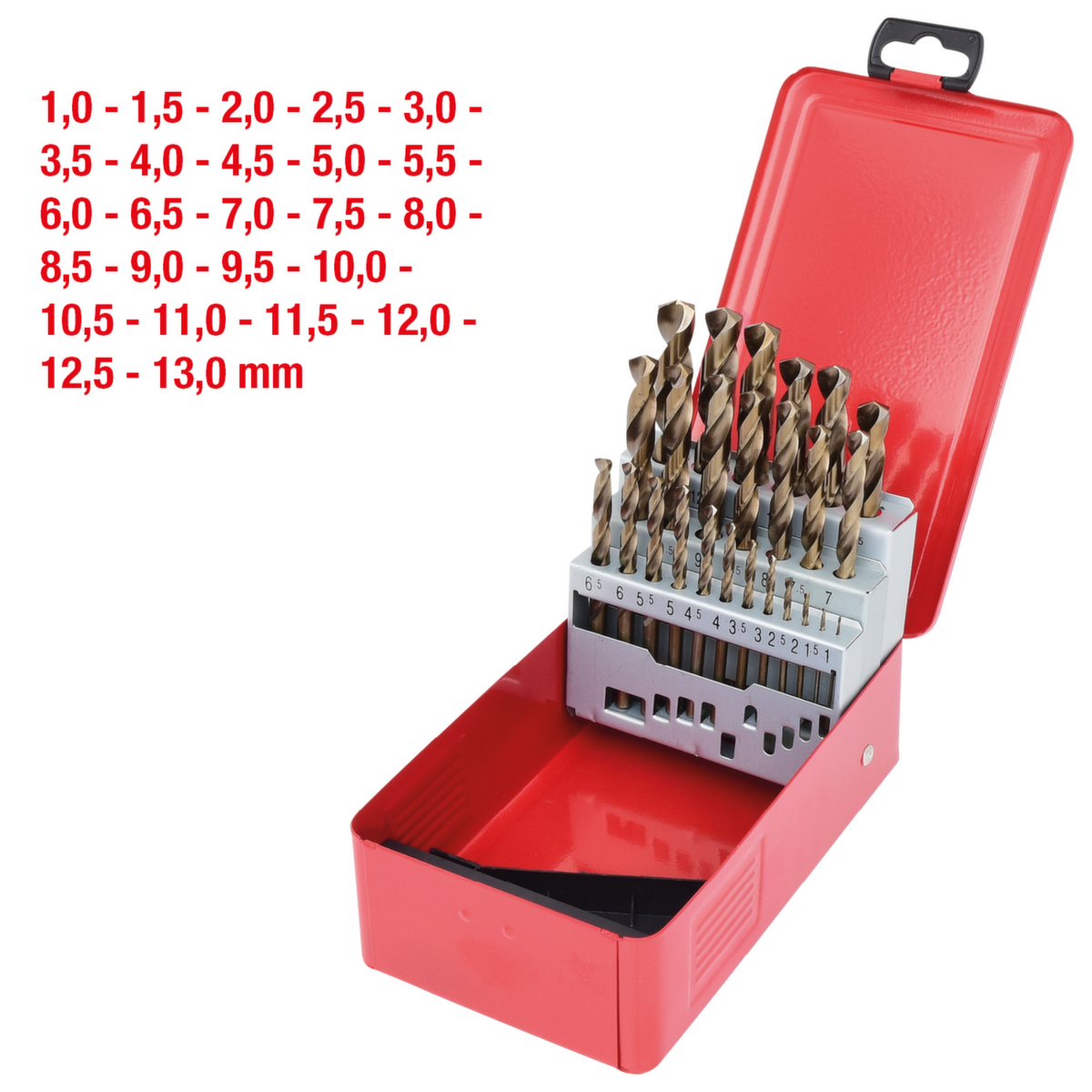 KS Tools HSS-G Co 5 Spiralbohrer-Satz Standard 2 ZOOM